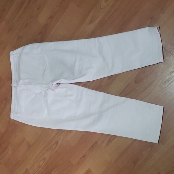 Talbots Flawless 5-Pocket Crop Jeans Light Pink 6 - Picture 6 of 8